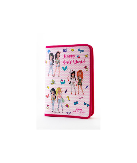 Mapa cu fermoar CFS B5 (plastic/color) CF32001-01